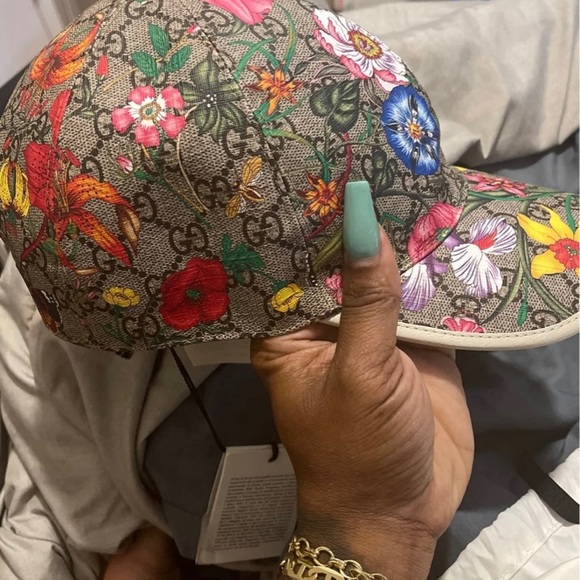 Gucci flower hat brown/white/beige/red/yellow - Picture 8 of 8